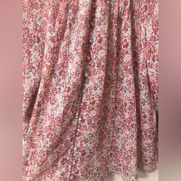 TORRID Womens Crinkle Chiffon Smocked Blouson Sleeve Semi Sheer Top Plus Size 1 - Picture 11 of 14